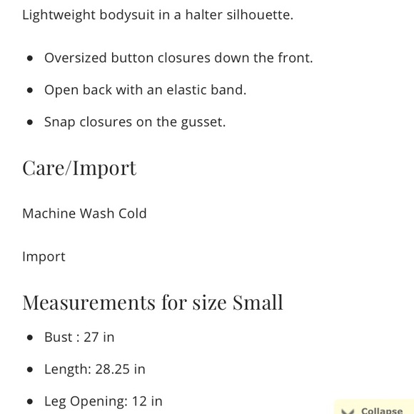 Free People Halter Bodysuit Size Small - Picture 7 of 7